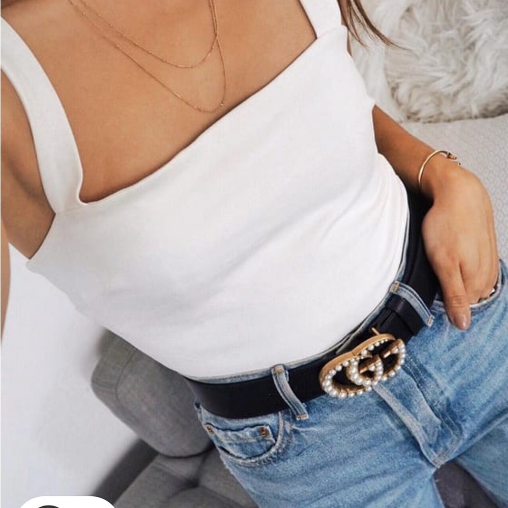 Lulus Symbolize White Sleeveless Bodysuit